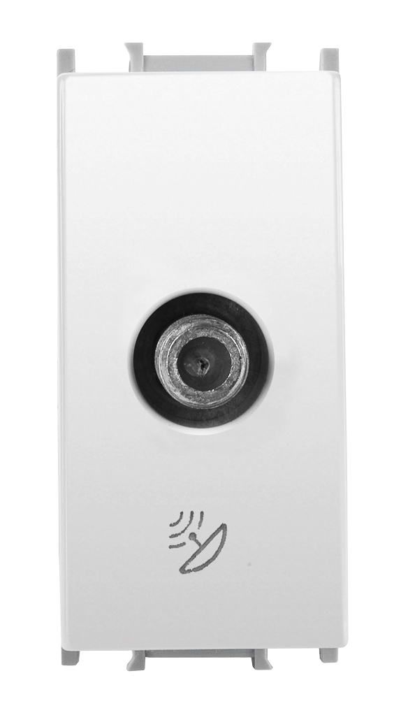 SAT Socket, Terminated Mechanism + Cover Plate 1M